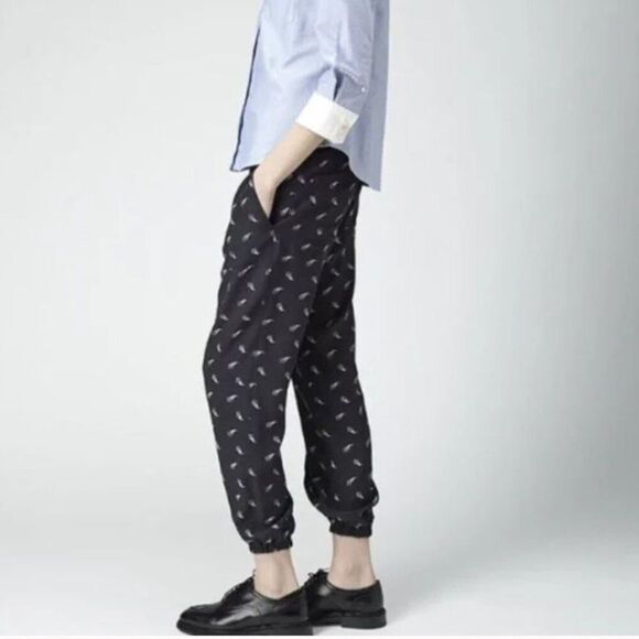 BOY by Band of Outsiders Silk Jogger Pants Women's sz 3/ US M-L Lounge Comfort - Picture 1 of 12